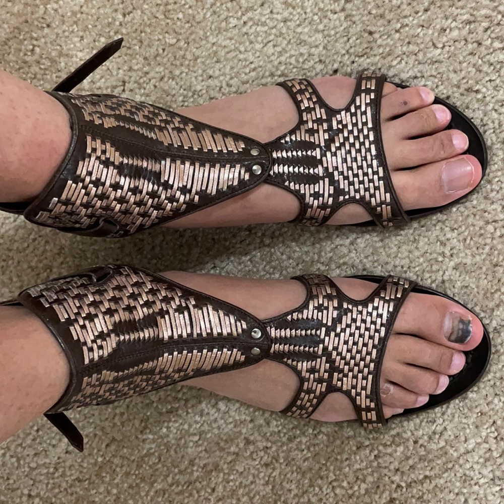 Sigerson Morrison woven gladiator sandals SZ 9